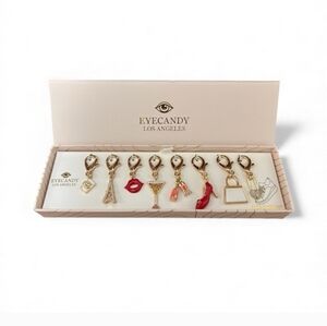 Eye Candy Gold and Red Charm Collection